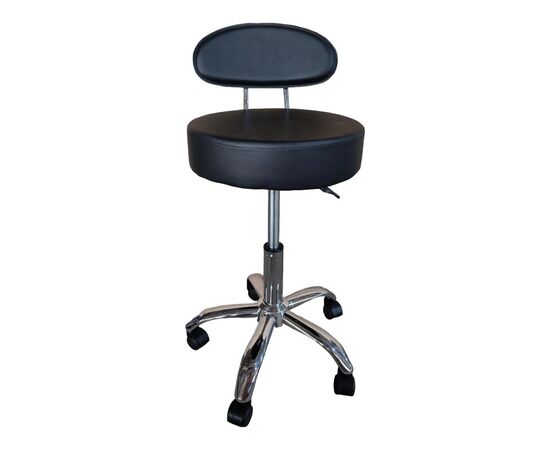 Σκαμπό γραφείου-εργασίας τροχήλατο με πλάτη Tebere pakoworld pu σε μαύρη απόχρωση 35x35x65-77εκ - ΚΑΡΕΚΛΕΣ ΓΡΑΦΕΙΟΥ στο Milonadakis.gr