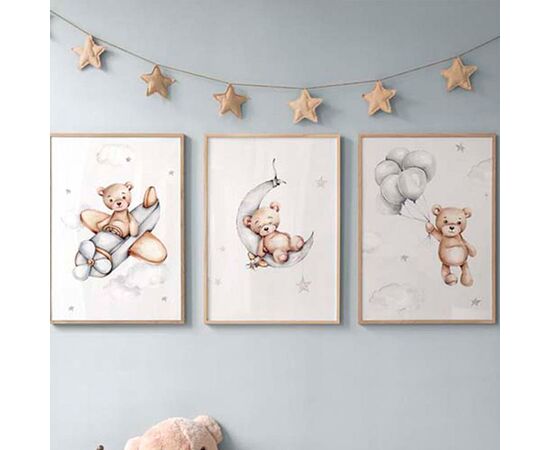 Πίνακας Luthra pakoworld τρίπτυχος με ψηφιακή εκτύπωση και πλαίσιο 33x1.5x48εκ - ΠΙΝΑΚΕΣ στο Milonadakis.gr