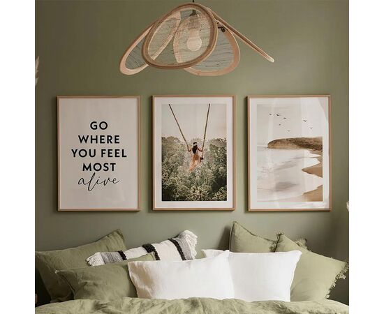 Πίνακας Oralis pakoworld τρίπτυχος με ψηφιακή εκτύπωση και πλαίσιο 33x1.5x48εκ - ΠΙΝΑΚΕΣ στο Milonadakis.gr