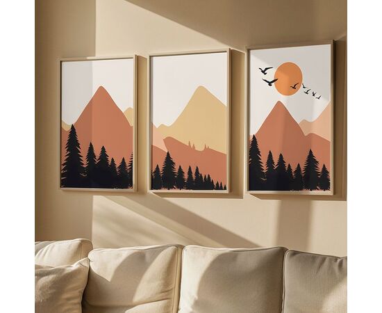 Πίνακας Elsyn pakoworld τρίπτυχος με ψηφιακή εκτύπωση και πλαίσιο 33x1.5x48εκ - ΠΙΝΑΚΕΣ στο Milonadakis.gr