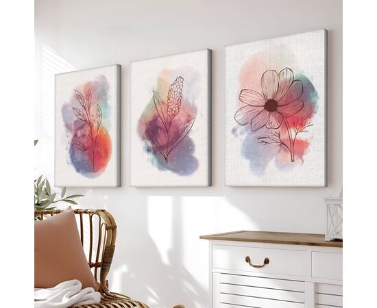 Πίνακας σε καμβά Nerve pakoworld τρίπτυχος με ψηφιακή εκτύπωση και πλαίσιο 50x2x70εκ - ΠΙΝΑΚΕΣ στο Milonadakis.gr