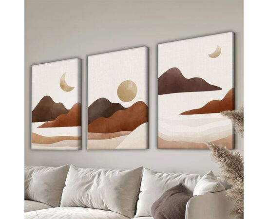 Πίνακας σε καμβά Lasira pakoworld τρίπτυχος με ψηφιακή εκτύπωση και πλαίσιο 40x2x60εκ - ΠΙΝΑΚΕΣ στο Milonadakis.gr