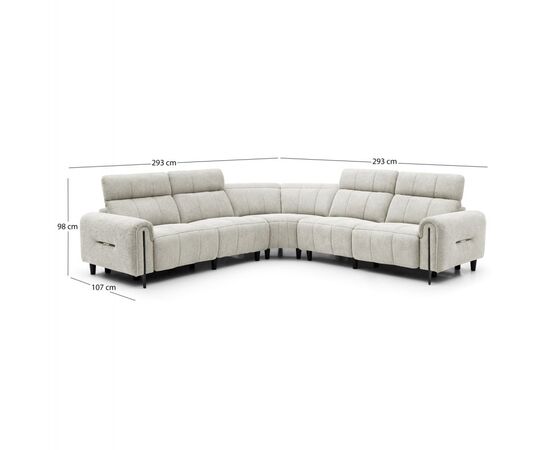 ΓΩΝΙΑΚΟΣ ΚΑΝΑΠΕΣ ΜΕ RECLINE ORACLE HM3290.02 ΜΠΕΖ ΥΦΑΣΜΑ 293x293x98Υεκ. - ΚΑΝΑΠΕΔΕΣ-ΣΑΛΟΝΙΑ στο Milonadakis.gr