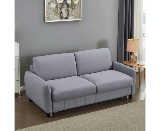 ΚΑΝΑΠΕΣ-ΚΡΕΒΑΤΙ ΜΕ ΑΝΑΔΙΠΛ.ΣΤΡΩΜΑ ETUDINE HM3311.01 ΓΚΡΙ ΥΦΑΣΜΑ 185x97x87Υεκ - ΚΑΝΑΠΕΔΕΣ-ΣΑΛΟΝΙΑ στο Milonadakis.gr