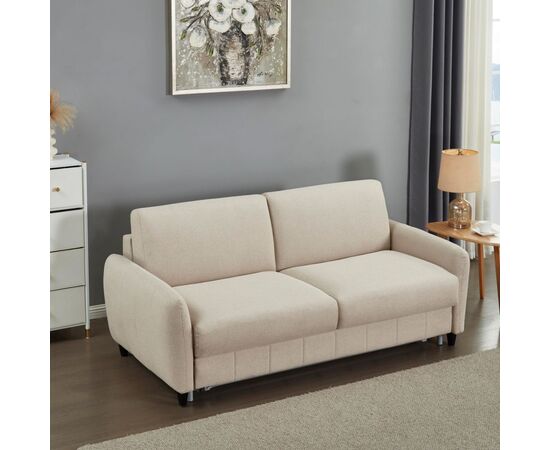 ΚΑΝΑΠΕΣ-ΚΡΕΒΑΤΙ ΜΕ ΑΝΑΔΙΠΛ.ΣΤΡΩΜΑ ETUDINE HM3311.02 ΜΠΕΖ ΥΦΑΣΜΑ 185x97x87Υεκ - ΚΑΝΑΠΕΔΕΣ-ΣΑΛΟΝΙΑ στο Milonadakis.gr