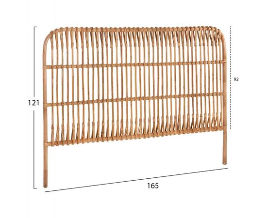 ΚΕΦΑΛΑΡΙ ΚΡΕΒΑΤΙΟΥ MERMA HM9549 ΣΕ ΦΥΣΙΚΟ ΧΡΩΜΑ RATTAN 165x5x121Yεκ. - ΚΡΕΒΑΤΙΑ στο Milonadakis.gr