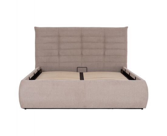 ΚΡΕΒΑΤΙ ΔΙΠΛΟ SANDRA HM732.03 ΜΠΕΖ ΥΦΑΣΜΑ & ΑΠΟΘΗΚΕΥΤΙΚΟΣ ΧΩΡΟΣ ΓΙΑ ΣΤΡΩΜΑ 160x200εκ - ΚΡΕΒΑΤΙΑ στο Milonadakis.gr