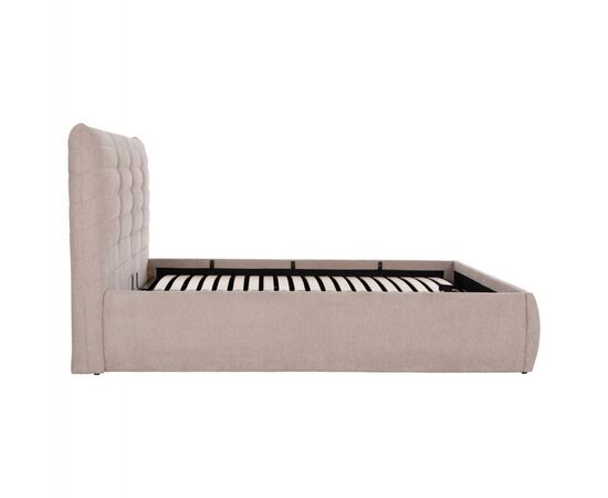 ΚΡΕΒΑΤΙ ΔΙΠΛΟ SANDRA HM732.03 ΜΠΕΖ ΥΦΑΣΜΑ & ΑΠΟΘΗΚΕΥΤΙΚΟΣ ΧΩΡΟΣ ΓΙΑ ΣΤΡΩΜΑ 160x200εκ - ΚΡΕΒΑΤΙΑ στο Milonadakis.gr