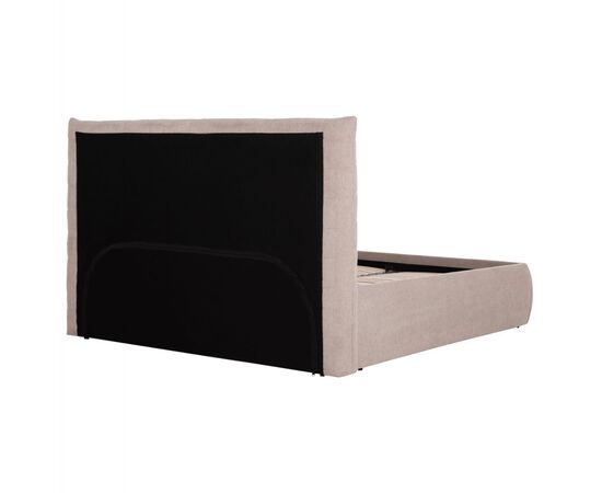 ΚΡΕΒΑΤΙ ΔΙΠΛΟ SANDRA HM732.03 ΜΠΕΖ ΥΦΑΣΜΑ & ΑΠΟΘΗΚΕΥΤΙΚΟΣ ΧΩΡΟΣ ΓΙΑ ΣΤΡΩΜΑ 160x200εκ - ΚΡΕΒΑΤΙΑ στο Milonadakis.gr