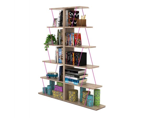 ΣΕΤ 2ΤΜΧ ΒΙΒΛΙΟΘΗΚΕΣ MINI TARS ΣΕ ΧΡΩΜΑ SONAMA-ΦΟΥΞΙΑ HM11302.04 130x22x146Y εκ. - ΒΙΒΛΙΟΘΗΚΕΣ στο Milonadakis.gr