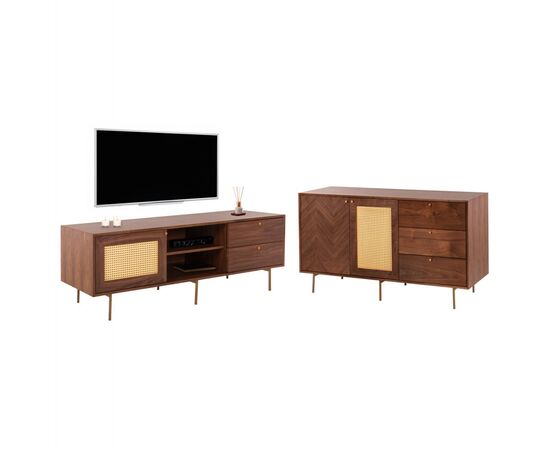 ΣΕΤ ΜΠΟΥΦΕΣ & ΕΠΙΠΛΟ ΤΗΛΕΟΡΑΣΗΣ MEEN HM21343 MDF ΜΕ ΚΑΠΛΑΜΑ ΚΑΡΥΔΙΑΣ - ΣΥΝΘΕΣΕΙΣ ΣΑΛΟΝΙΟΥ στο Milonadakis.gr