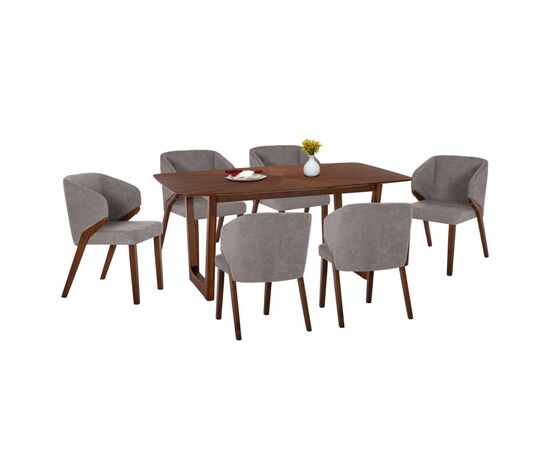 ΣΕΤ ΤΡΑΠΕΖΑΡΙΑΣ 7ΤΜΧ RINER HM21338 ΤΡΑΠΕΖΙ ΑΠΟ MDF--ΚΑΡΕΚΛΕΣ ΑΠΟ RUBBERWOOD & ΥΦΑΣΜΑ - ΤΡΑΠΕΖΑΡΙΕΣ στο Milonadakis.gr