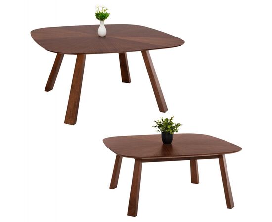 ΣΕΤ ΤΡΑΠΕΖΙ ΤΡΑΠΕΖΑΡΙΑΣ & ΣΑΛΟΝΙΟΥ RINER HM21342 MDF ΜΕ ΚΑΠΛΑΜΑ ΚΑΡΥΔΙΑΣ - ΤΡΑΠΕΖΙΑ ΚΟΥΖΙΝΑΣ στο Milonadakis.gr