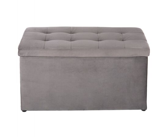 ΣΚΑΜΠΟ-ΜΠΑΟΥΛΟ ΜΕ ΑΠΟΘΗΚΕΥΤΙΚΟ ΧΩΡΟ PUNK HM279.11 ΓΚΡΙ ΒΕΛΟΥΔΟ 90x50x50Υεκ. - ΠΟΥΦ - ΣΚΑΜΠΟ - ΜΠΑΟΥΛΟ στο Milonadakis.gr