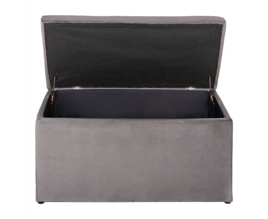 ΣΚΑΜΠΟ-ΜΠΑΟΥΛΟ ΜΕ ΑΠΟΘΗΚΕΥΤΙΚΟ ΧΩΡΟ PUNK HM279.11 ΓΚΡΙ ΒΕΛΟΥΔΟ 90x50x50Υεκ. - ΠΟΥΦ - ΣΚΑΜΠΟ - ΜΠΑΟΥΛΟ στο Milonadakis.gr