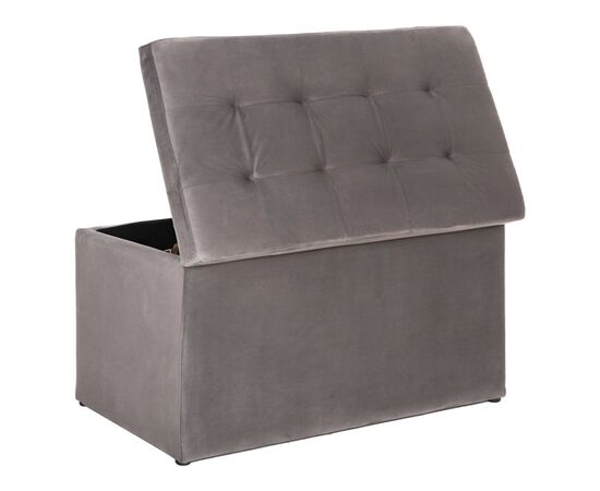 ΣΚΑΜΠΟ-ΜΠΑΟΥΛΟ ΜΕ ΑΠΟΘΗΚΕΥΤΙΚΟ ΧΩΡΟ PUNK HM279.11 ΓΚΡΙ ΒΕΛΟΥΔΟ 90x50x50Υεκ. - ΠΟΥΦ - ΣΚΑΜΠΟ - ΜΠΑΟΥΛΟ στο Milonadakis.gr