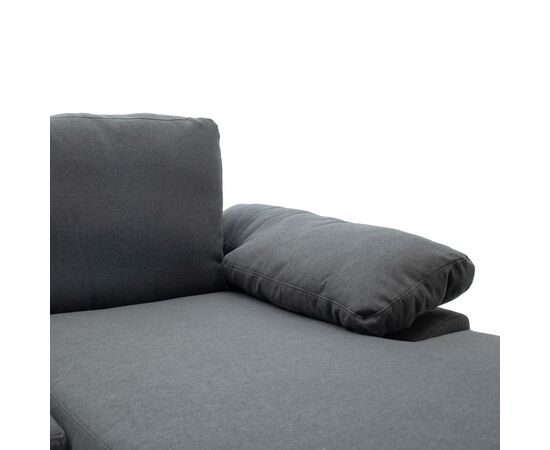 Γωνιακός καναπές Cohen pakoworld με αριστερή γωνία ύφασμα σε ανθρακί απόχρωση-πόδι μαύρο μέταλλο 240x159x83εκ - ΚΑΝΑΠΕΔΕΣ-ΣΑΛΟΝΙΑ στο Milonadakis.gr