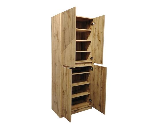 Παπουτσοθήκη-ντουλάπι Kebell pakoworld σε oak απόχρωση 71x41.5x180.4εκ - ΕΠΙΠΛΑ ΕΙΣΟΔΟΥ στο Milonadakis.gr