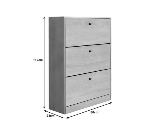 Παπουτσοθήκη Warat pakoworld 3 θέσεων σε φυσική απόχρωση 80x24x112εκ - ΕΠΙΠΛΑ ΕΙΣΟΔΟΥ στο Milonadakis.gr