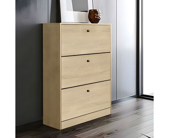 Παπουτσοθήκη Warat pakoworld 3 θέσεων σε φυσική απόχρωση 80x24x112εκ - ΕΠΙΠΛΑ ΕΙΣΟΔΟΥ στο Milonadakis.gr