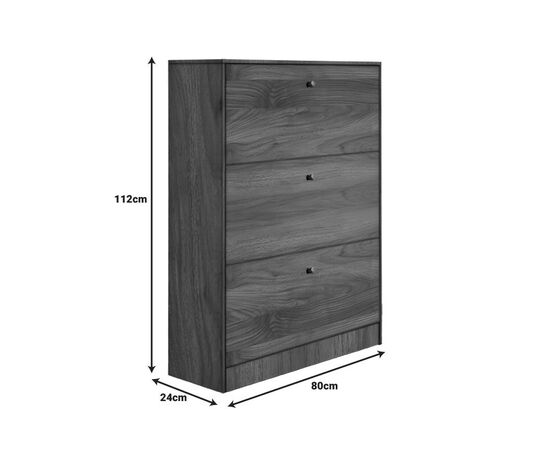 Παπουτσοθήκη Warat pakoworld 3 θέσεων σε καρυδί απόχρωση 80x24x112εκ - ΕΠΙΠΛΑ ΕΙΣΟΔΟΥ στο Milonadakis.gr