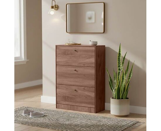 Παπουτσοθήκη Warat pakoworld 3 θέσεων σε καρυδί απόχρωση 80x24x112εκ - ΕΠΙΠΛΑ ΕΙΣΟΔΟΥ στο Milonadakis.gr