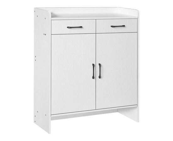 Παπουτσοθήκη Gazen pakoworld 12 ζεύγων με συρτάρια σε λευκή απόχρωση 80x33x100εκ - ΕΠΙΠΛΑ ΕΙΣΟΔΟΥ στο Milonadakis.gr