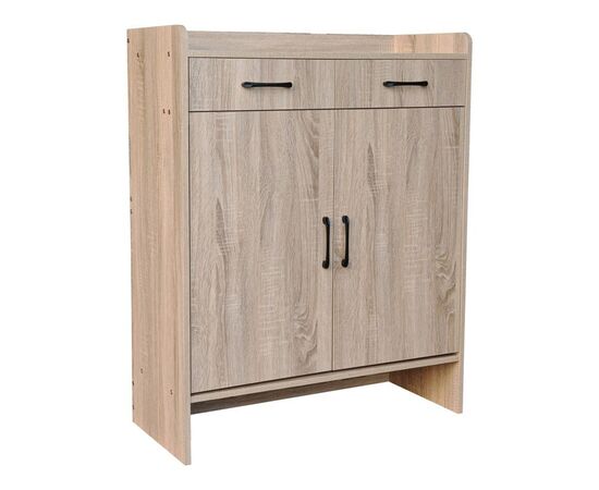 Παπουτσοθήκη Gazen pakoworld 12 ζεύγων με συρτάρια σε φυσική απόχρωση 80x33x100εκ - ΕΠΙΠΛΑ ΕΙΣΟΔΟΥ στο Milonadakis.gr