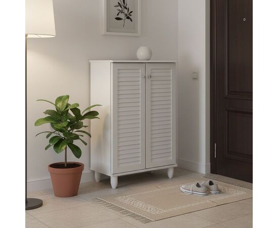 Παπουτσοθήκη-ντουλάπι Santo pakoworld 10 ζεύγων σε λευκή απόχρωση 60x34.5x91.5εκ - ΕΠΙΠΛΑ ΕΙΣΟΔΟΥ στο Milonadakis.gr