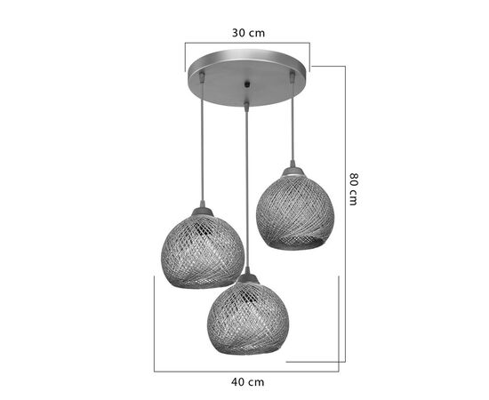Φωτιστικό οροφής τρίφωτο PWL-1121 pakoworld Ε27 μπεζ-χρυσό Φ40x80εκ - ΦΩΤΙΣΤΙΚΑ ΟΡΟΦΗΣ στο Milonadakis.gr
