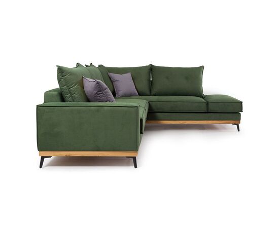 Γωνιακός καναπές αριστερή γωνία Luxury II pakoworld ύφασμα κυπαρισσί-ανθρακί 290x235x95εκ - ΚΑΝΑΠΕΔΕΣ-ΣΑΛΟΝΙΑ στο Milonadakis.gr