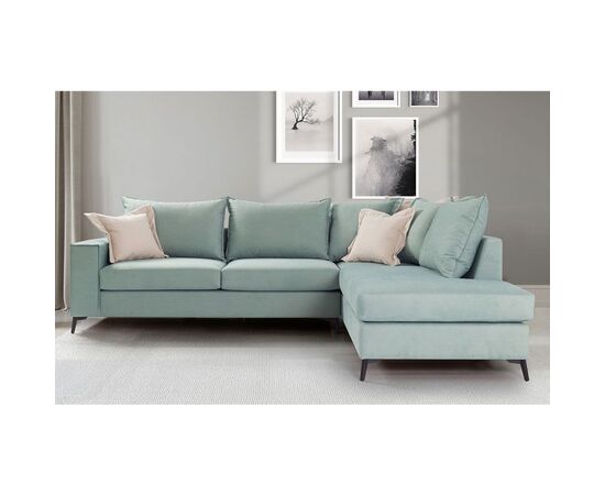 Γωνιακός καναπές αριστερή γωνία Romantic pakoworld ύφασμα ciel-cream 290x235x95εκ - ΚΑΝΑΠΕΔΕΣ-ΣΑΛΟΝΙΑ στο Milonadakis.gr