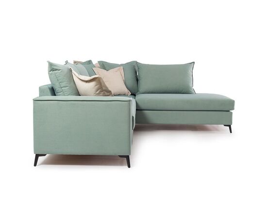 Γωνιακός καναπές αριστερή γωνία Romantic pakoworld ύφασμα ciel-cream 290x235x95εκ - ΚΑΝΑΠΕΔΕΣ-ΣΑΛΟΝΙΑ στο Milonadakis.gr