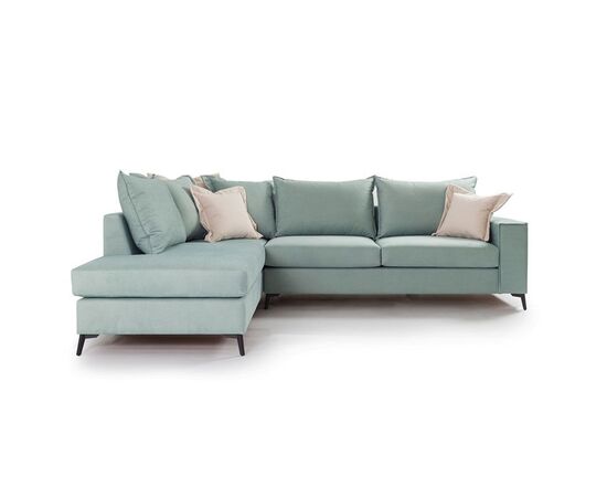 Γωνιακός καναπές δεξιά γωνία Romantic pakoworld ύφασμα Ciel-Cream 290x235x95εκ - ΚΑΝΑΠΕΔΕΣ-ΣΑΛΟΝΙΑ στο Milonadakis.gr