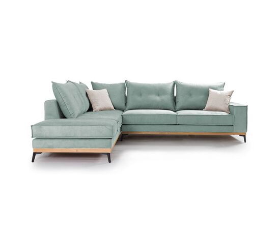 Γωνιακός καναπές δεξιά γωνία Luxury II pakoworld ύφασμα ciel-cream 290x235x95εκ - ΚΑΝΑΠΕΔΕΣ-ΣΑΛΟΝΙΑ στο Milonadakis.gr