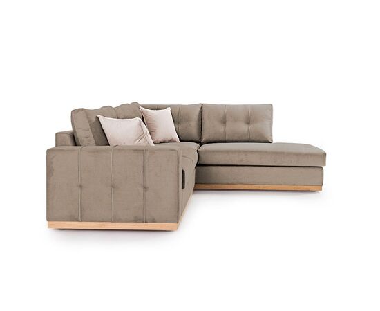 Γωνιακός καναπές αριστερή γωνία Boston pakoworld ύφασμα mocha-cream 280x225x90εκ - ΚΑΝΑΠΕΔΕΣ-ΣΑΛΟΝΙΑ στο Milonadakis.gr