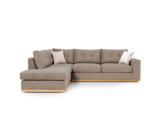 Γωνιακός καναπές δεξιά γωνία Boston pakoworld ύφασμα mocha-cream 280x225x90εκ - ΚΑΝΑΠΕΔΕΣ-ΣΑΛΟΝΙΑ στο Milonadakis.gr