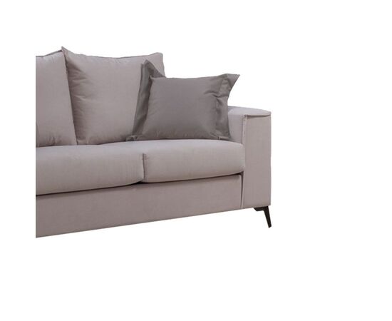 Καναπές Verona 2θέσιος cream - μαξιλάρια mocha 173x93x100εκ - ΚΑΝΑΠΕΔΕΣ-ΣΑΛΟΝΙΑ στο Milonadakis.gr