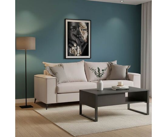 Καναπές Verona 3θέσιος cream - μαξιλάρια mocha 225x93x100εκ - ΚΑΝΑΠΕΔΕΣ-ΣΑΛΟΝΙΑ στο Milonadakis.gr