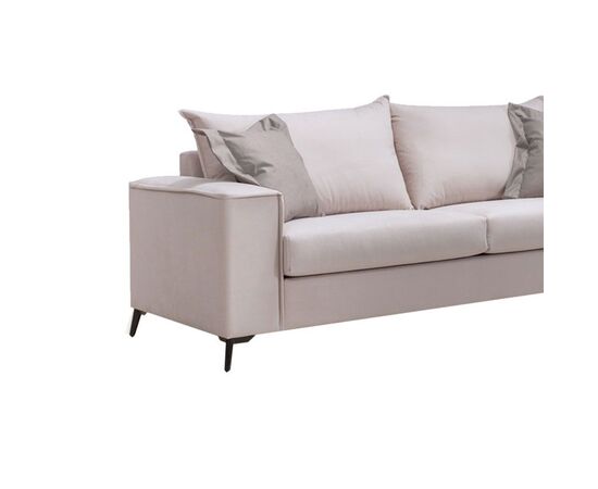 Καναπές Verona 3θέσιος cream - μαξιλάρια mocha 225x93x100εκ - ΚΑΝΑΠΕΔΕΣ-ΣΑΛΟΝΙΑ στο Milonadakis.gr