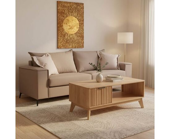 Καναπές Verona pakoworld 3θέσιος μόκα ύφασμα με μαξιλάρια σε κρεμ απόχρωση 225x93x100εκ - ΚΑΝΑΠΕΔΕΣ-ΣΑΛΟΝΙΑ στο Milonadakis.gr