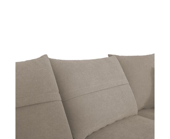 Γωνιακός καναπές αριστερή γωνία Montana pakoworld γκρι-μπεζ ύφασμα με μαξιλάρια σε απόχρωση ανοιχτό γκρι 275x215x93εκ - ΚΑΝΑΠΕΔΕΣ-ΣΑΛΟΝΙΑ στο Milonadakis.gr