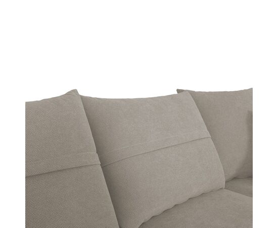 Γωνιακός καναπές αριστερά γωνία Montana pakoworld ανοιχτό γκρι ύφασμα με μαξιλάρια σε ποντικί απόχρωση 275x215x93εκ - ΚΑΝΑΠΕΔΕΣ-ΣΑΛΟΝΙΑ στο Milonadakis.gr