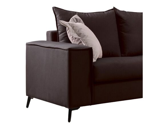 Καναπές Verona pakoworld 2θέσιος ανθρακί ύφασμα με μαξιλάρια σε μπεζ απόχρωση 173x93x100εκ - ΚΑΝΑΠΕΔΕΣ-ΣΑΛΟΝΙΑ στο Milonadakis.gr