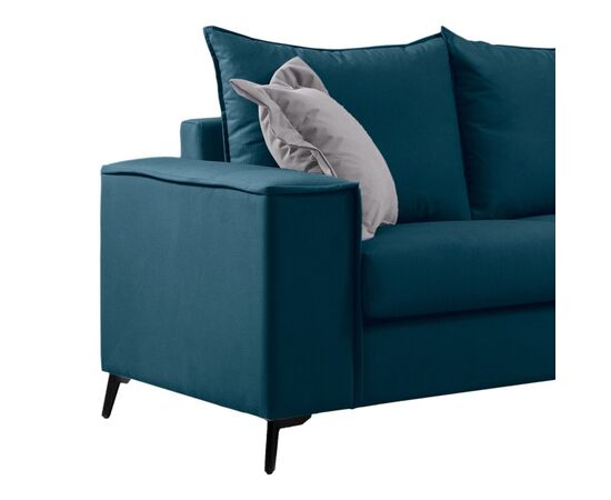 Καναπές Verona pakoworld 2θέσιος μπλε ύφασμα με μαξιλάρια σε απόχρωση ανοιχτό γκρι 173x93x100εκ - ΚΑΝΑΠΕΔΕΣ-ΣΑΛΟΝΙΑ στο Milonadakis.gr