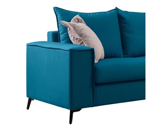 Καναπές Verona pakoworld 2θέσιος πετρόλ ύφασμα με μαξιλάρια σε μπεζ απόχρωση 173x93x100εκ - ΚΑΝΑΠΕΔΕΣ-ΣΑΛΟΝΙΑ στο Milonadakis.gr