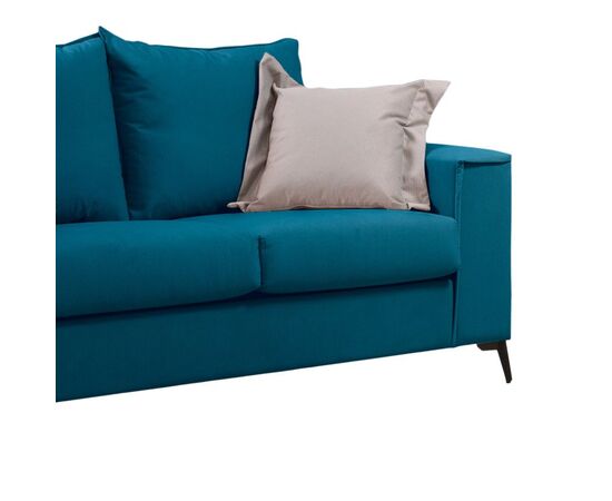 Καναπές Verona pakoworld 2θέσιος πετρόλ ύφασμα με μαξιλάρια σε μπεζ απόχρωση 173x93x100εκ - ΚΑΝΑΠΕΔΕΣ-ΣΑΛΟΝΙΑ στο Milonadakis.gr