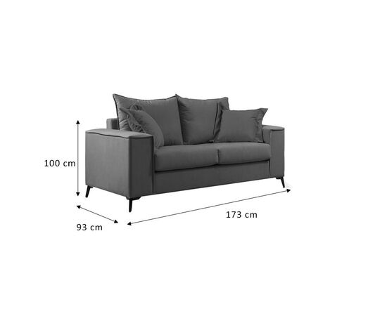 Καναπές Verona pakoworld 2θέσιος μέντα ύφασμα με μαξιλάρια σε κρεμ απόχρωση 173x93x100εκ - ΚΑΝΑΠΕΔΕΣ-ΣΑΛΟΝΙΑ στο Milonadakis.gr