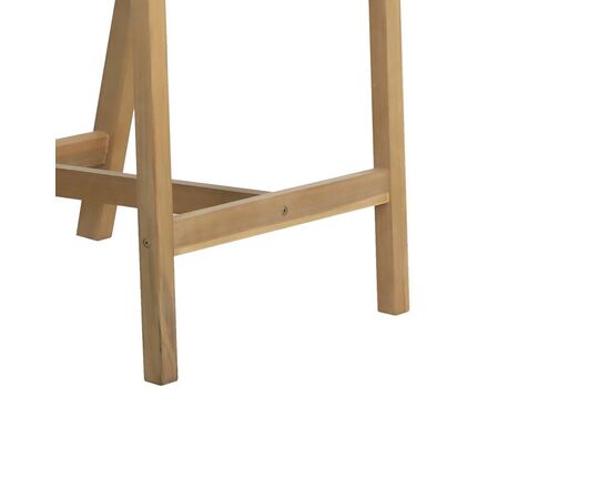 Σκαμπό μπαρ Luciana pakoworld μασίφ ξύλο ακακίας-μπεζ ύφασμα 68x55x97.5εκ - ΣΚΑΜΠΩ στο Milonadakis.gr