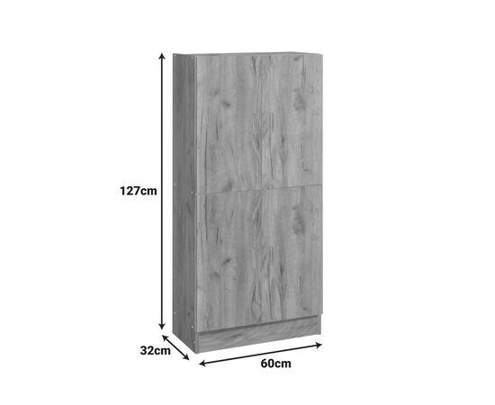 Παπουτσοθήκη-ντουλάπι Felicity pakoworld χρώμα φυσικό mo 60x32x127εκ - ΕΠΙΠΛΑ ΕΙΣΟΔΟΥ στο Milonadakis.gr